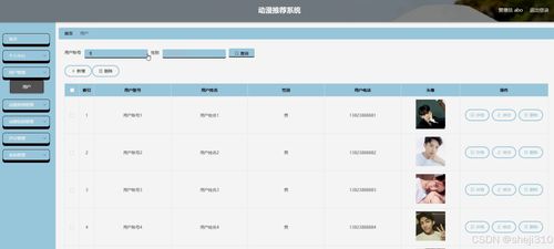 基于Java Vue的計算機畢設 動漫推薦系統的系統集成設計與實現